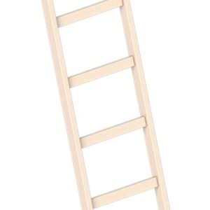 Enkele Ladder 2,45m 8 Sporten Hout