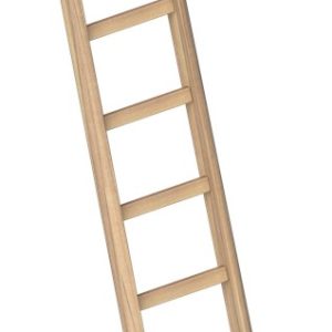 Enkele Bouwladder 3,00m 10 Sporten Hout