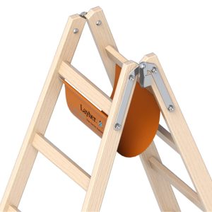 Dubbele Ladder 1,25m 2X4 Sporten Hout